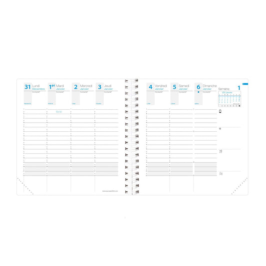 QV Recharge Agenda Time & Life Medium-Agenda-Quo Vadis-2024-Papeterie du Dôme