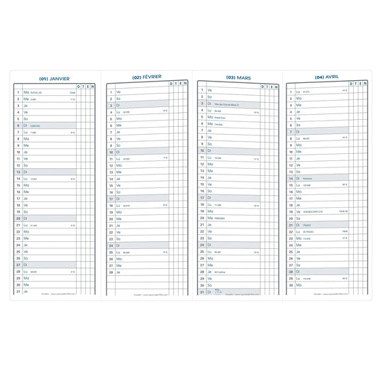 QVD Agenda Anoslim Impala-Agenda-Quo Vadis-Papeterie du Dôme