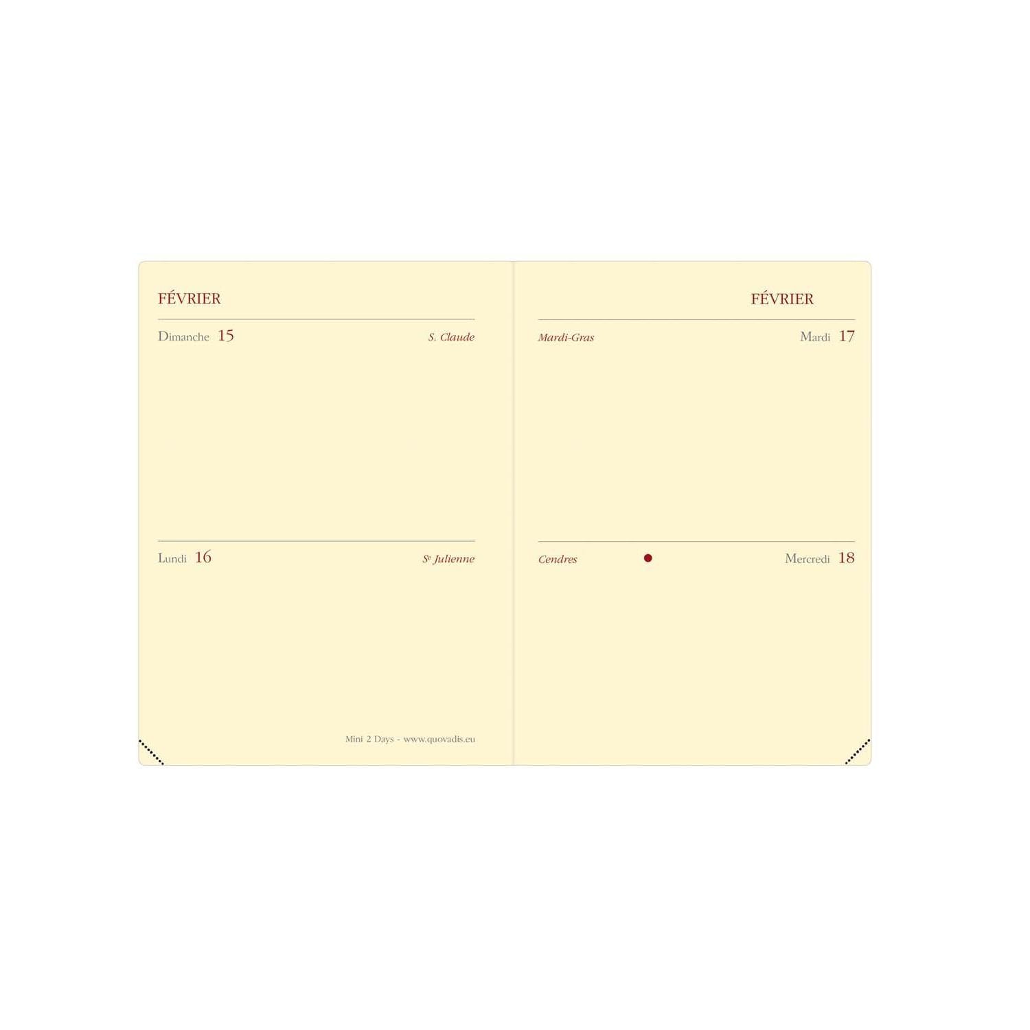 QVD Agenda Mini 2 Days Soho PM-Agenda-Quo Vadis-Papeterie du Dôme