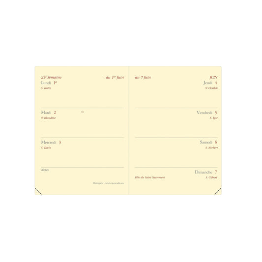 QVD Agenda Miniweek Soho-Agenda-Quo Vadis-Papeterie du Dôme