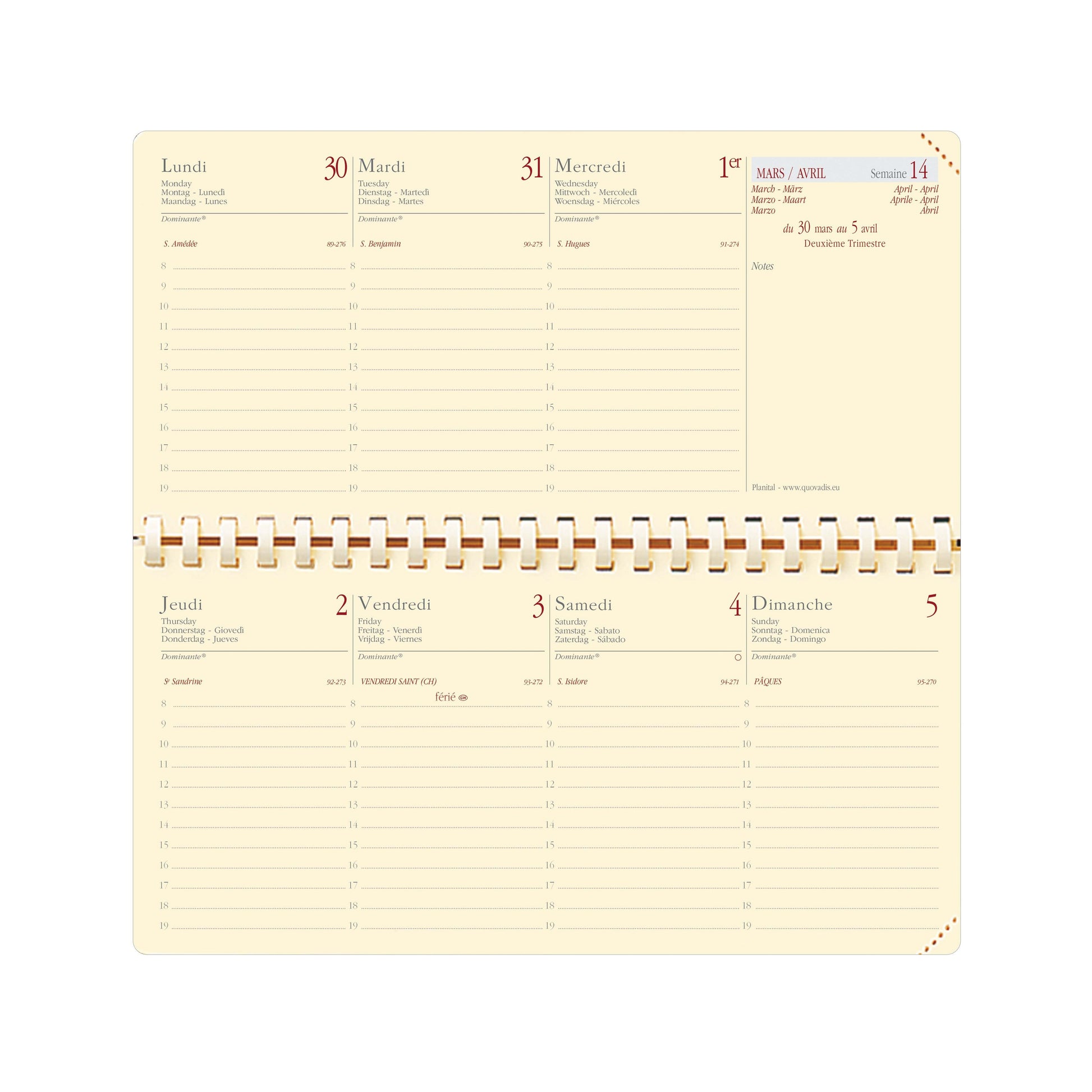 QVD Agenda Planital Soho-Agenda-Quo Vadis-Papeterie du Dôme