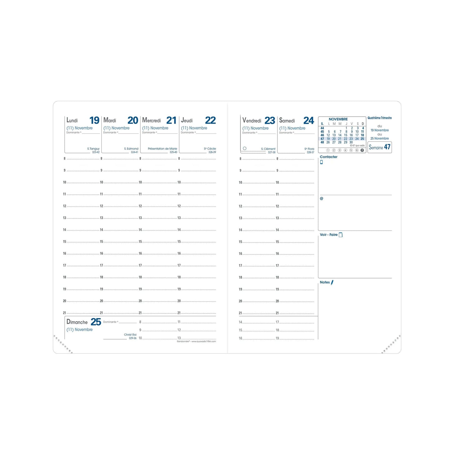QVD Agenda Randonnée Prestige Soho-Agenda-Quo Vadis-Papeterie du Dôme