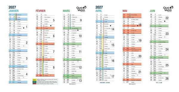 QVD Calendrier Origami 18 Scolaire-Calendrier-Quo Vadis-Papeterie du Dôme