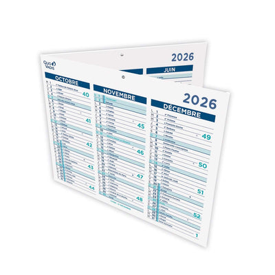 QVD Calendrier Origami 43 Maxiweek-Calendrier-Quo Vadis-Papeterie du Dôme