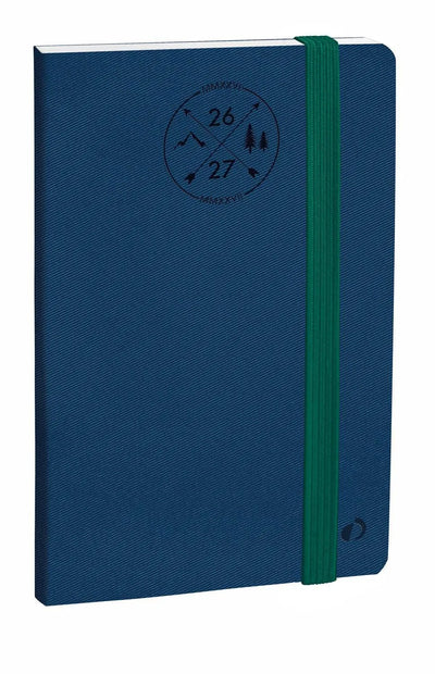 QVD Planning 21 SD Everest avec Élastique-Agenda-Quo Vadis-2026-2027-Bleu Denim-Papeterie du Dôme