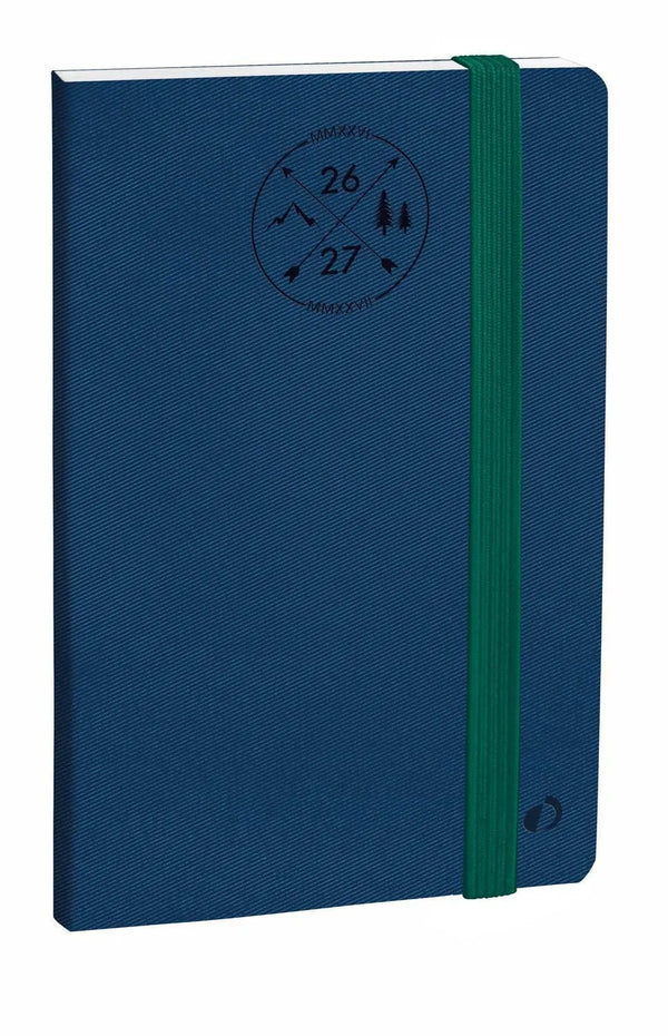 QVD Planning 21 SD Everest avec Élastique-Agenda-Quo Vadis-2026-2027-Bleu Denim-Papeterie du Dôme