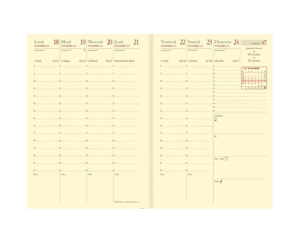 QVD Recharge Agenda Affaires Prestige-Recharge Agenda-Quo Vadis-Papeterie du Dôme