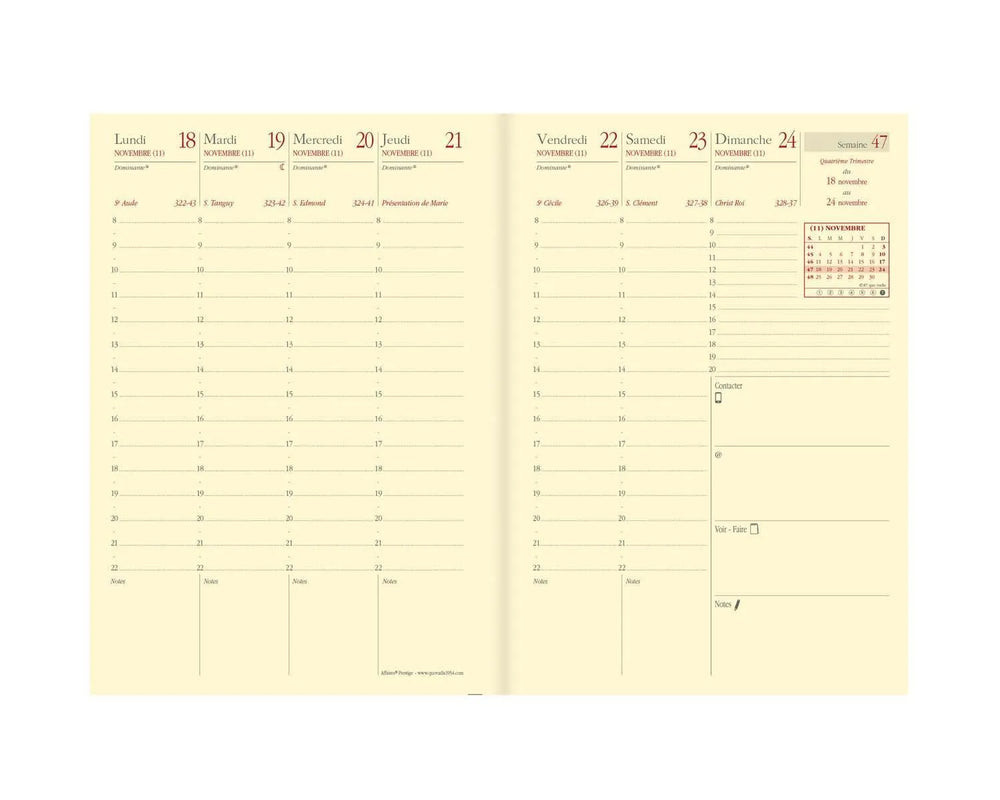 QVD Recharge Agenda Affaires Prestige-Recharge Agenda-Quo Vadis-Papeterie du Dôme