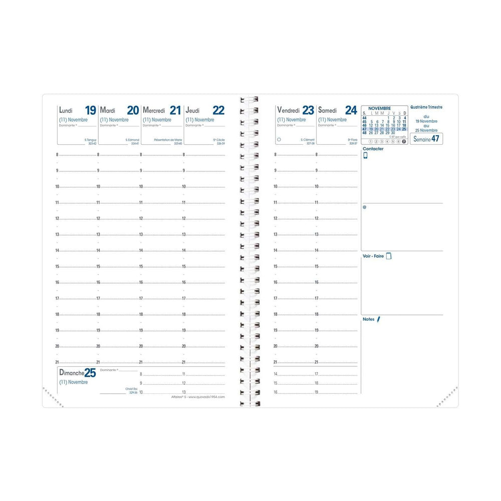 QVD Recharge Agenda Affaires S-Recharge Agenda-Quo Vadis-Papeterie du Dôme