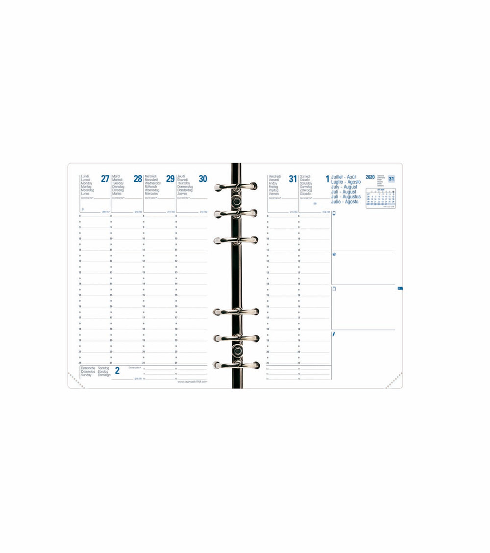 QVD Recharge Agenda Compactimer SAD-Recharge Agenda-Quo Vadis-Papeterie du Dôme