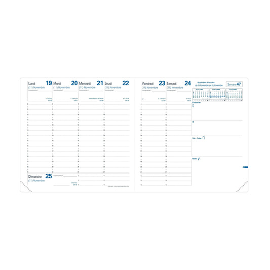 QVD Recharge Agenda Exécutif-Recharge Agenda-Quo Vadis-Papeterie du Dôme