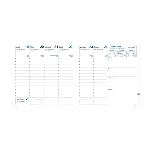 QVD Recharge Agenda Exécutif-Recharge Agenda-Quo Vadis-Papeterie du Dôme