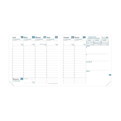 QVD Recharge Agenda Exécutif Tranche Dorée-Recharge Agenda-Quo Vadis-Papeterie du Dôme