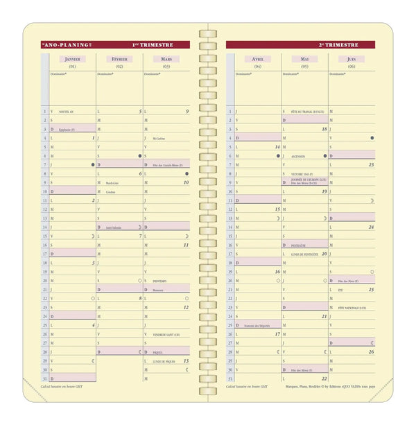 QVD Recharge Agenda Italnote S-Recharge Agenda-Quo Vadis-Papeterie du Dôme