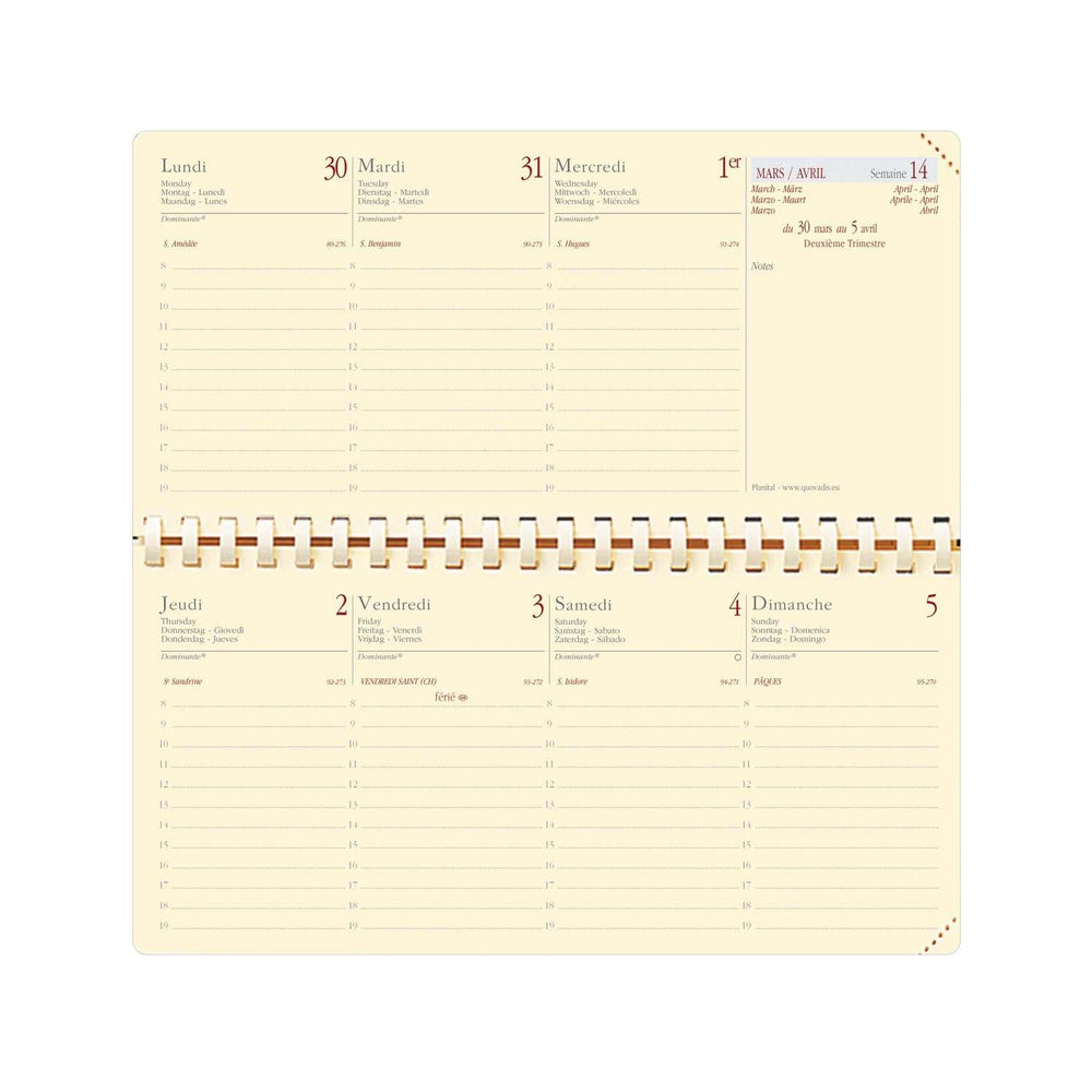QVD Recharge Agenda Planital-Recharge Agenda-Quo Vadis-Papeterie du Dôme