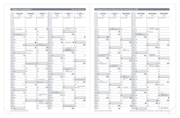 QVD Recharge Agenda Président Tranche Dorée-Recharge Agenda-Quo Vadis-Papeterie du Dôme