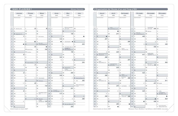 QVD Recharge Agenda Président Tranche Dorée-Recharge Agenda-Quo Vadis-Papeterie du Dôme