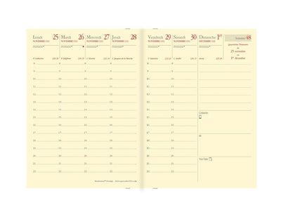 QVD Recharge Agenda Randonnée Prestige-Recharge Agenda-Quo Vadis-Papeterie du Dôme