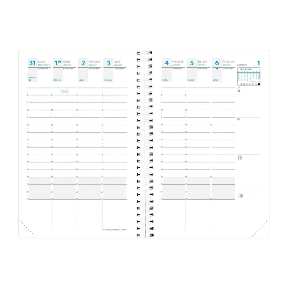 QVD Recharge Agenda Time & Life Pocket-Recharge Agenda-Quo Vadis-Papeterie du Dôme