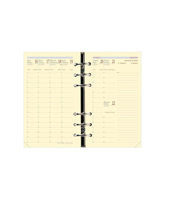 QVD Recharge Agenda Timer 17 Prestige SAD-Recharge Agenda-Quo Vadis-Papeterie du Dôme