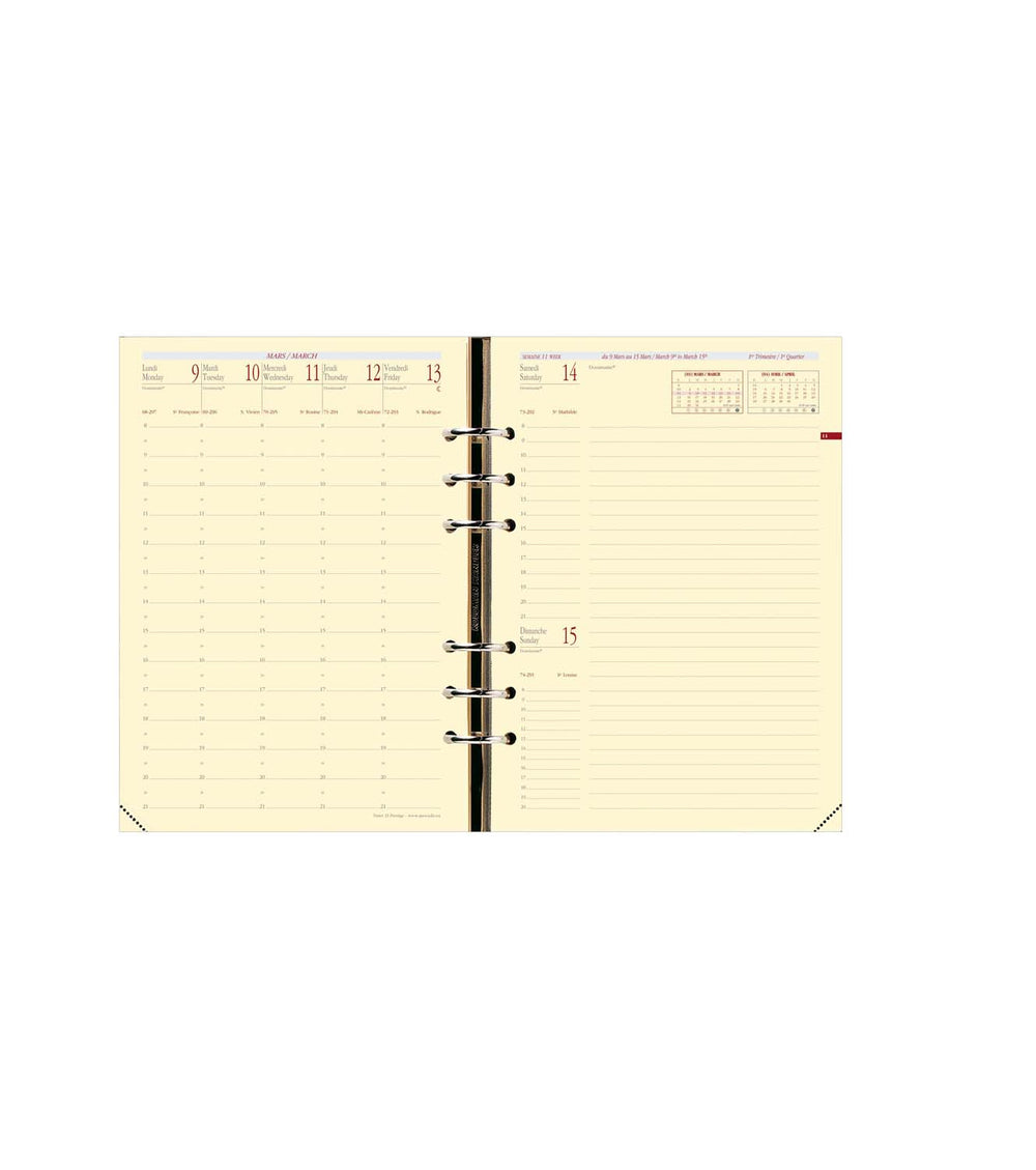 QVD Recharge Agenda Timer 21 Prestige-Recharge Agenda-Quo Vadis-Papeterie du Dôme