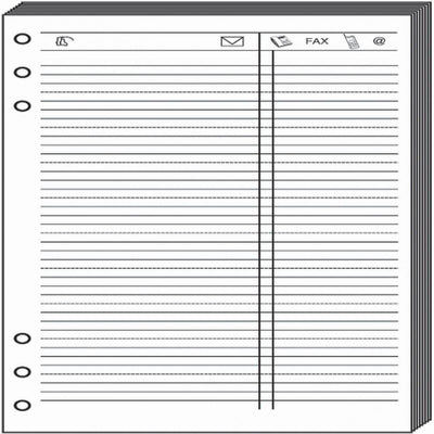 QVD Recharge Compactimer Feuilles de Téléphone Blanc-Recharge-Quo Vadis-Papeterie du Dôme