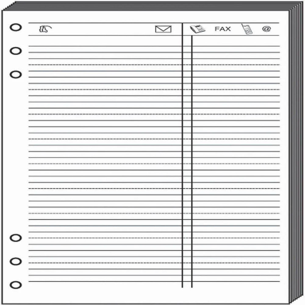 QVD Recharge T17 Feuilles de Téléphone Blanc-Recharge-Quo Vadis-Papeterie du Dôme