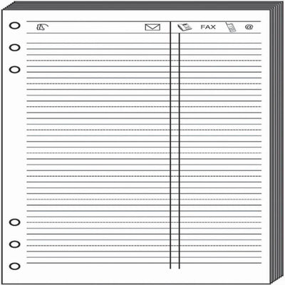 QVD Recharge T17 Feuilles de Téléphone Blanc-Recharge-Quo Vadis-Papeterie du Dôme