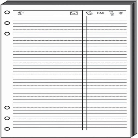 QVD Recharge T17 Feuilles de Téléphone Blanc-Recharge-Quo Vadis-Papeterie du Dôme