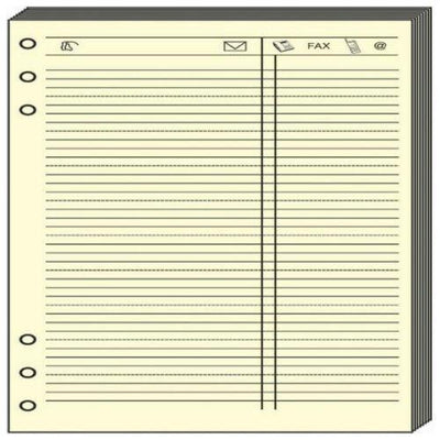 QVD Recharge T17 Feuilles de Téléphone Ivoire-Recharge-Quo Vadis-Papeterie du Dôme