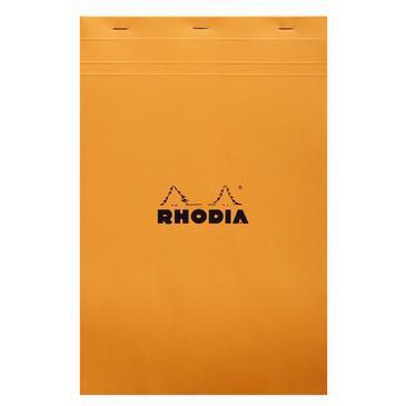 RHD Bloc N°19 Noir A4+-Bloc-Rhodia-Petits Carreaux-Orange-Papeterie du Dôme