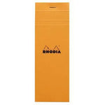 RHD Bloc N°8-Bloc-Rhodia-Orange-Petits Carreaux-Papeterie du Dôme