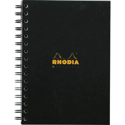 RHD Cahier Business A5 Notebook Ligné Margé Détachable 160p Recyclé-Notebook-Rhodia-Papeterie du Dôme