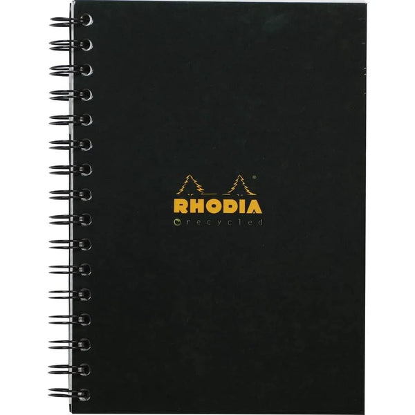 RHD Cahier Business A5 Notebook Ligné Margé Détachable 160p Recyclé-Notebook-Rhodia-Papeterie du Dôme