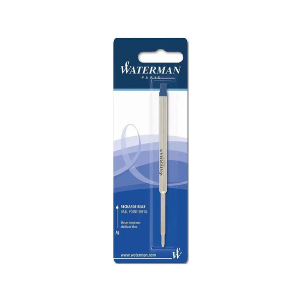 Recharge Stylo Bille Waterman-Recharge Stylos-Waterman-Bleu-M Médium-Papeterie du Dôme