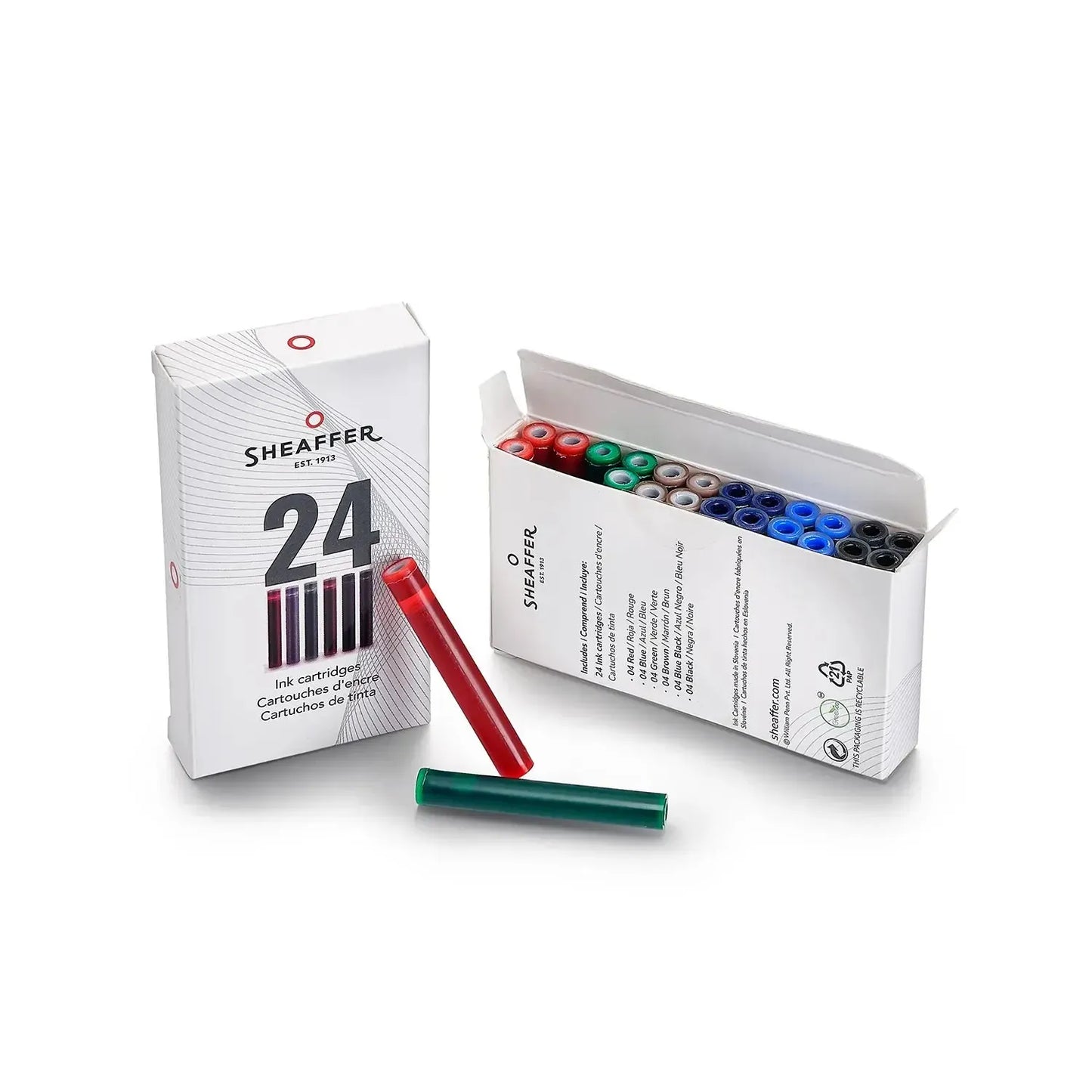 SHF Calligraphique Noir Bleu Jaune Stylo Plume-Stylo Plume-Sheaffer-Papeterie du Dôme