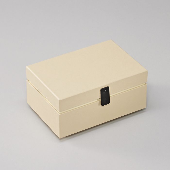SMK Boîte de Rangement Premium One Line Small-Boîte de Rangement-Semikolon-Vanille-Papeterie du Dôme