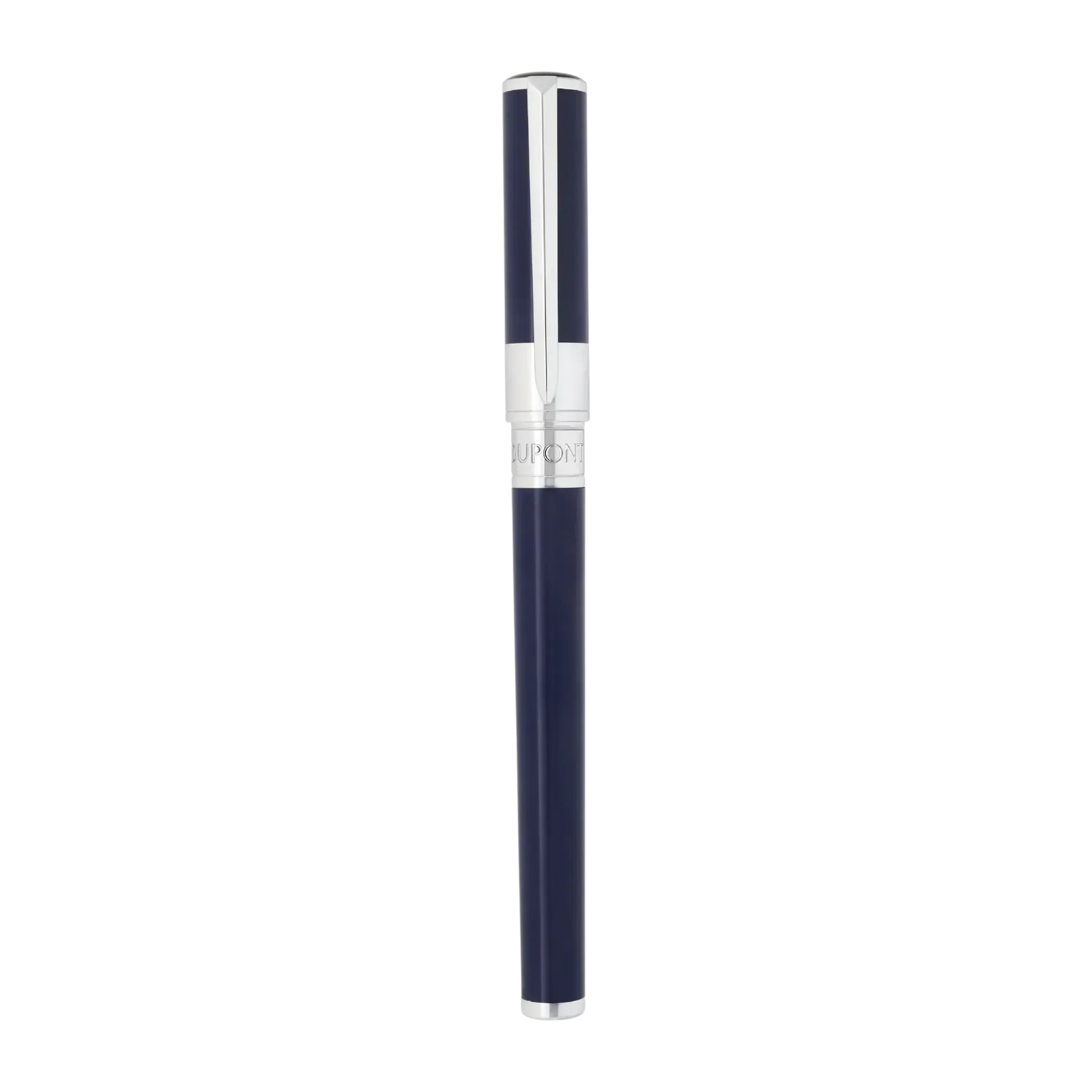 STD Initial Bleu Chromé Stylo Roller-Stylo Roller-S.T. Dupont-Papeterie du Dôme