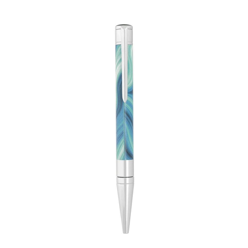 STD Initial Géode Bleu Chrome Stylo Bille-Stylo Bille-S.T. Dupont-Papeterie du Dôme