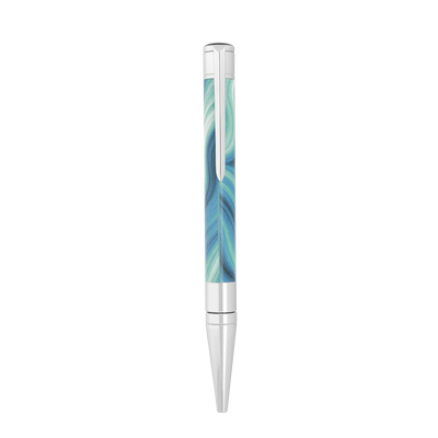 STD Initial Géode Bleu Chrome Stylo Bille-Stylo Bille-S.T. Dupont-Papeterie du Dôme