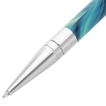 STD Initial Géode Bleu Chrome Stylo Bille-Stylo Bille-S.T. Dupont-Papeterie du Dôme