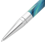 STD Initial Géode Bleu Chrome Stylo Bille-Stylo Bille-S.T. Dupont-Papeterie du Dôme