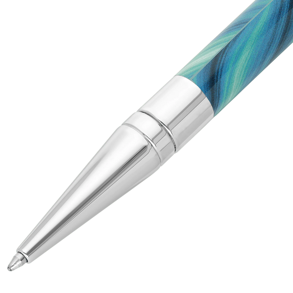 STD Initial Géode Bleu Chrome Stylo Bille-Stylo Bille-S.T. Dupont-Papeterie du Dôme