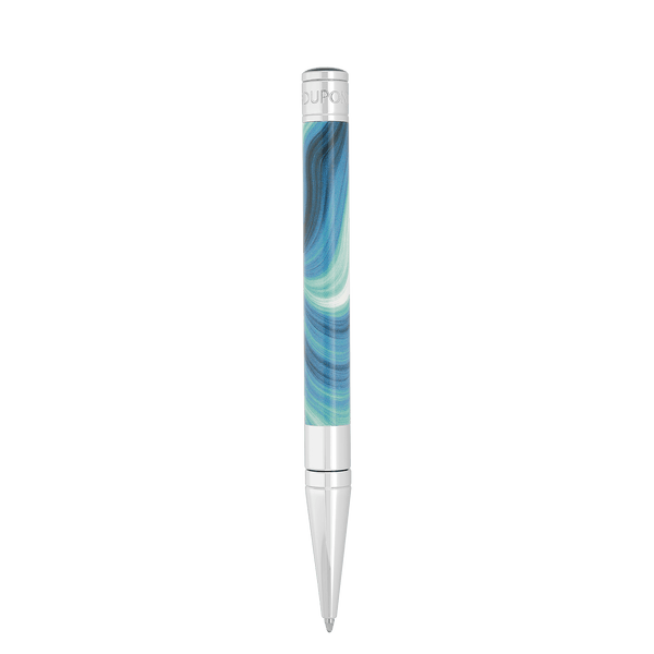 STD Initial Géode Bleu Chrome Stylo Bille-Stylo Bille-S.T. Dupont-Papeterie du Dôme