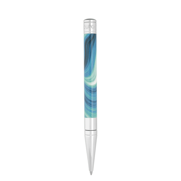STD Initial Géode Bleu Chrome Stylo Bille-Stylo Bille-S.T. Dupont-Papeterie du Dôme
