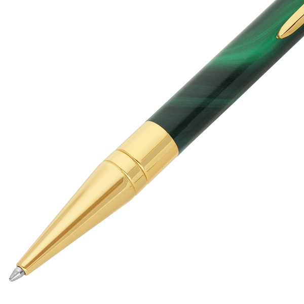 STD Initial Géode Vert Doré Stylo Bille-Stylo Bille-S.T. Dupont-Papeterie du Dôme
