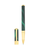 STD Initial Géode Vert Doré Stylo Roller-Stylo Roller-S.T. Dupont-Papeterie du Dôme
