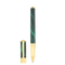 STD Initial Géode Vert Doré Stylo Roller