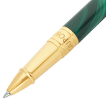 STD Initial Géode Vert Doré Stylo Roller-Stylo Roller-S.T. Dupont-Papeterie du Dôme