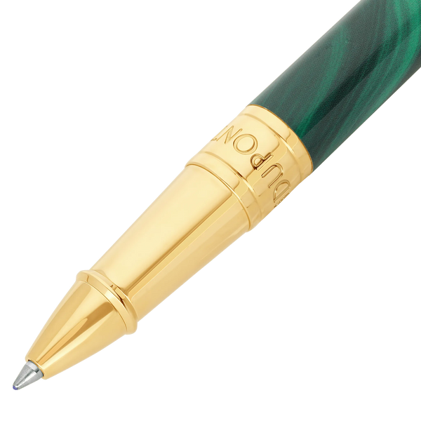 STD Initial Géode Vert Doré Stylo Roller-Stylo Roller-S.T. Dupont-Papeterie du Dôme
